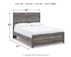 Bronyan Dark Gray Queen Panel Bed and Dresser - Ornate Home