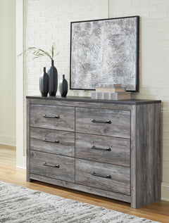 Bronyan Dark Gray Queen Panel Bed and Dresser - Ornate Home