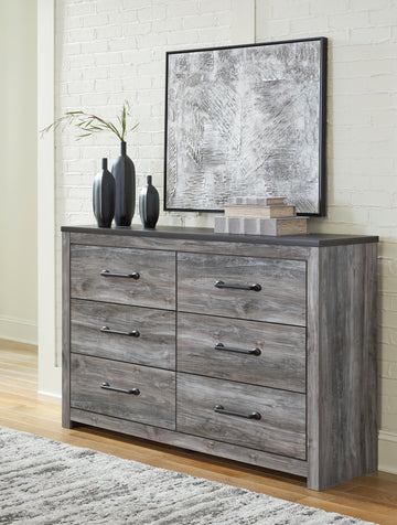 Bronyan Dark Gray Queen Panel Bed and Dresser - Ornate Home