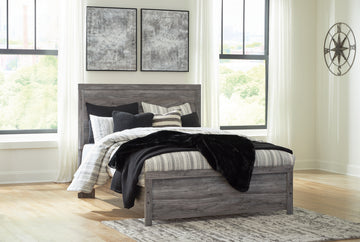 Bronyan Dark Gray Queen Panel Bed and Dresser - Ornate Home