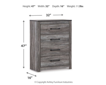 Bronyan Dark Gray Queen Panel Bedroom Set with Dresser, Mirror, Chest and 2 Nightstands - Ornate Home