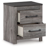 Bronyan Dark Gray Queen Panel Bedroom Set with Dresser, Mirror, Chest and 2 Nightstands - Ornate Home