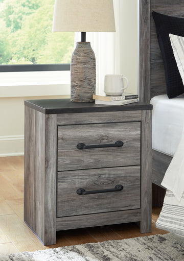 Bronyan Dark Gray Queen Panel Bedroom Set with Dresser, Mirror, Chest and 2 Nightstands - Ornate Home