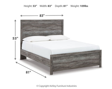 Bronyan Dark Gray Queen Panel Bedroom Set with Dresser, Mirror and Nightstand - Ornate Home