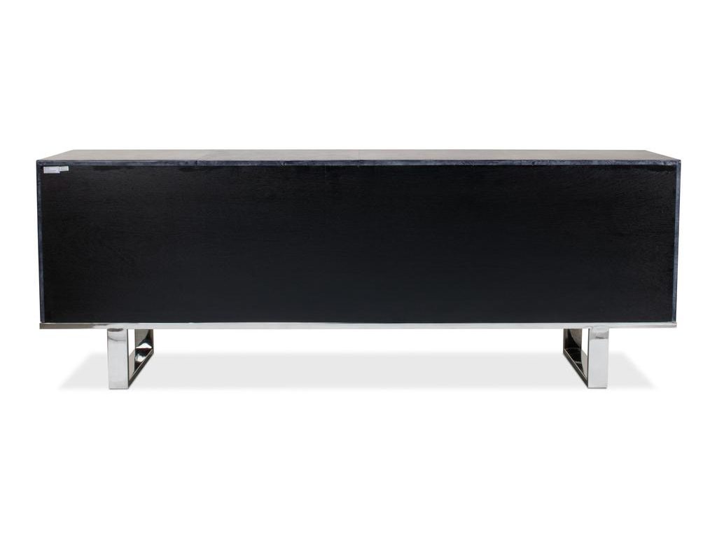 Bronzini Grey Credenza Embossed - Ornate Home