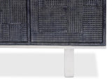 Bronzini Grey Credenza Embossed - Ornate Home