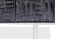Bronzini Grey Credenza Embossed - Ornate Home