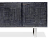 Bronzini Grey Credenza Embossed - Ornate Home