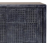 Bronzini Grey Credenza Embossed - Ornate Home