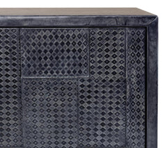 Bronzini Grey Credenza Embossed - Ornate Home
