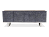 Bronzini Grey Credenza Embossed - Ornate Home