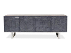 Bronzini Grey Credenza Embossed - Ornate Home