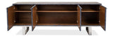 Bronzini Grey Credenza Embossed - Ornate Home
