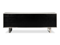 Bronzini White Credenza Embossed - Ornate Home