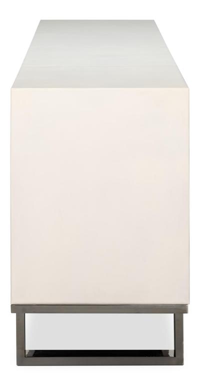 Bronzini White Credenza Embossed - Ornate Home