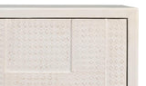 Bronzini White Credenza Embossed - Ornate Home