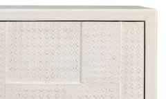 Bronzini White Credenza Embossed - Ornate Home
