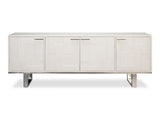 Bronzini White Credenza Embossed - Ornate Home