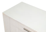Bronzini White Credenza Embossed - Ornate Home