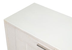 Bronzini White Credenza Embossed - Ornate Home