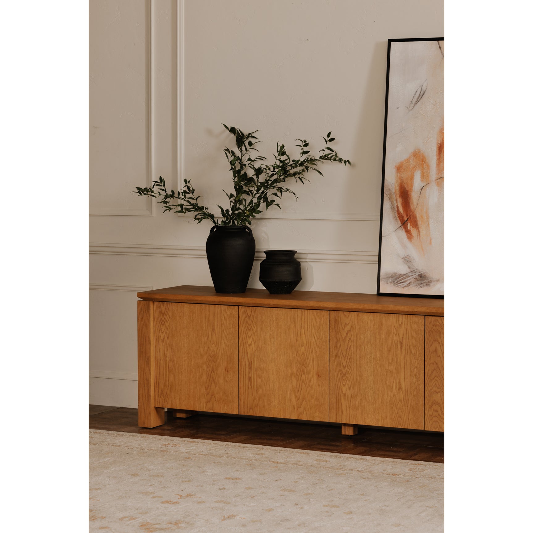 Brook Country Oak Media Unit - Ornate Home