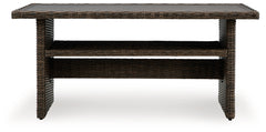 Brook Ranch Brown Outdoor Sofa Sectional, Bench, Lounge Chair and Table - Ornate Home