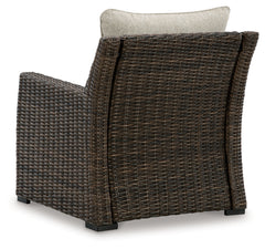 Brook Ranch Brown Outdoor Sofa Sectional, Bench, Lounge Chair and Table - Ornate Home
