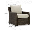 Brook Ranch Brown Outdoor Sofa Sectional, Bench, Lounge Chair and Table - Ornate Home