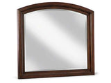 Brookbauer Rustic Brown Bedroom Mirror - Ornate Home