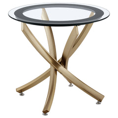 Brooke Rose Brass End Table - Ornate Home