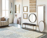 Brookesmith Cream Fringed Patterned Wall Hanging - Ornate Home