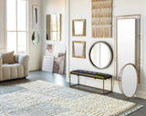 Brookesmith Cream Fringed Patterned Wall Hanging - Ornate Home
