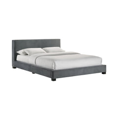 Brookhaven Grey Velvet Full UPH Bed - Ornate Home