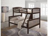 Brookings Dark Cherry Twin/Full Bunk Bed - Ornate Home