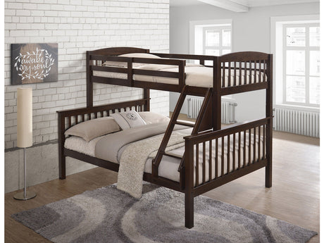 Brookings Dark Cherry Twin/Full Bunk Bed - Ornate Home