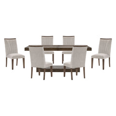 Brookings Gray 7pc Dining Set - Ornate Home