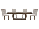 Brookings Gray / Brown 5-piece Dinig Table Set - Ornate Home