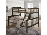 Brookings Gray Twin/Full Bunk Bed - Ornate Home
