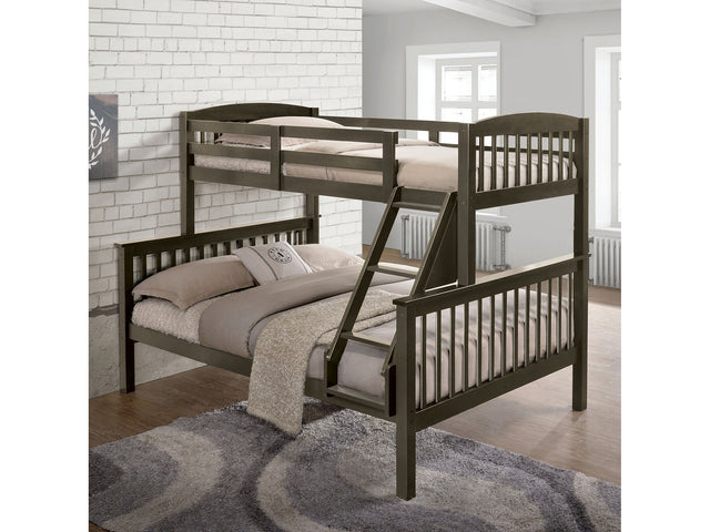 Brookings Gray Twin/Full Bunk Bed - Ornate Home