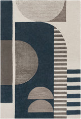 Brooklyn Blue&Gray Modern Wool Rug - Ornate Home
