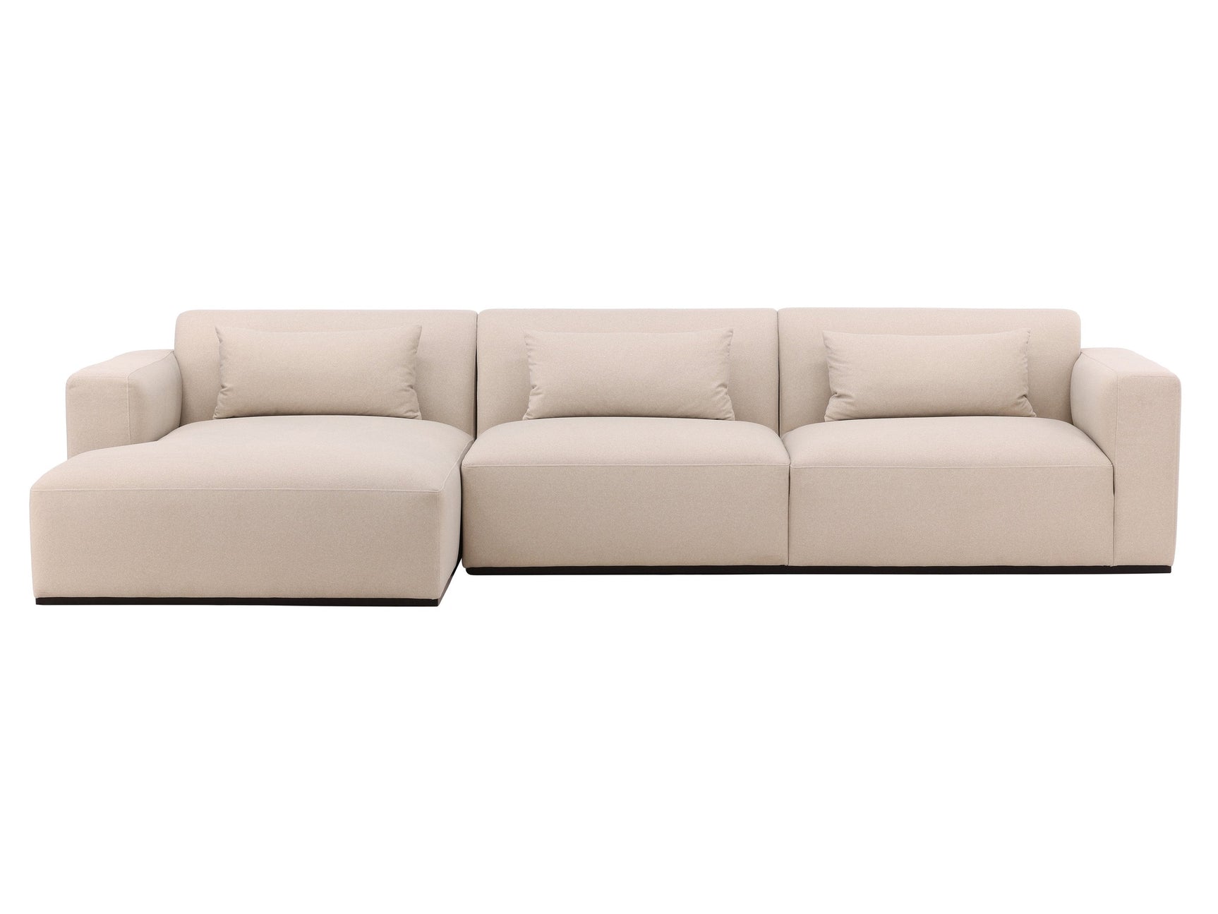 Brooklyn Cream Chaise Sectional - Ornate Home