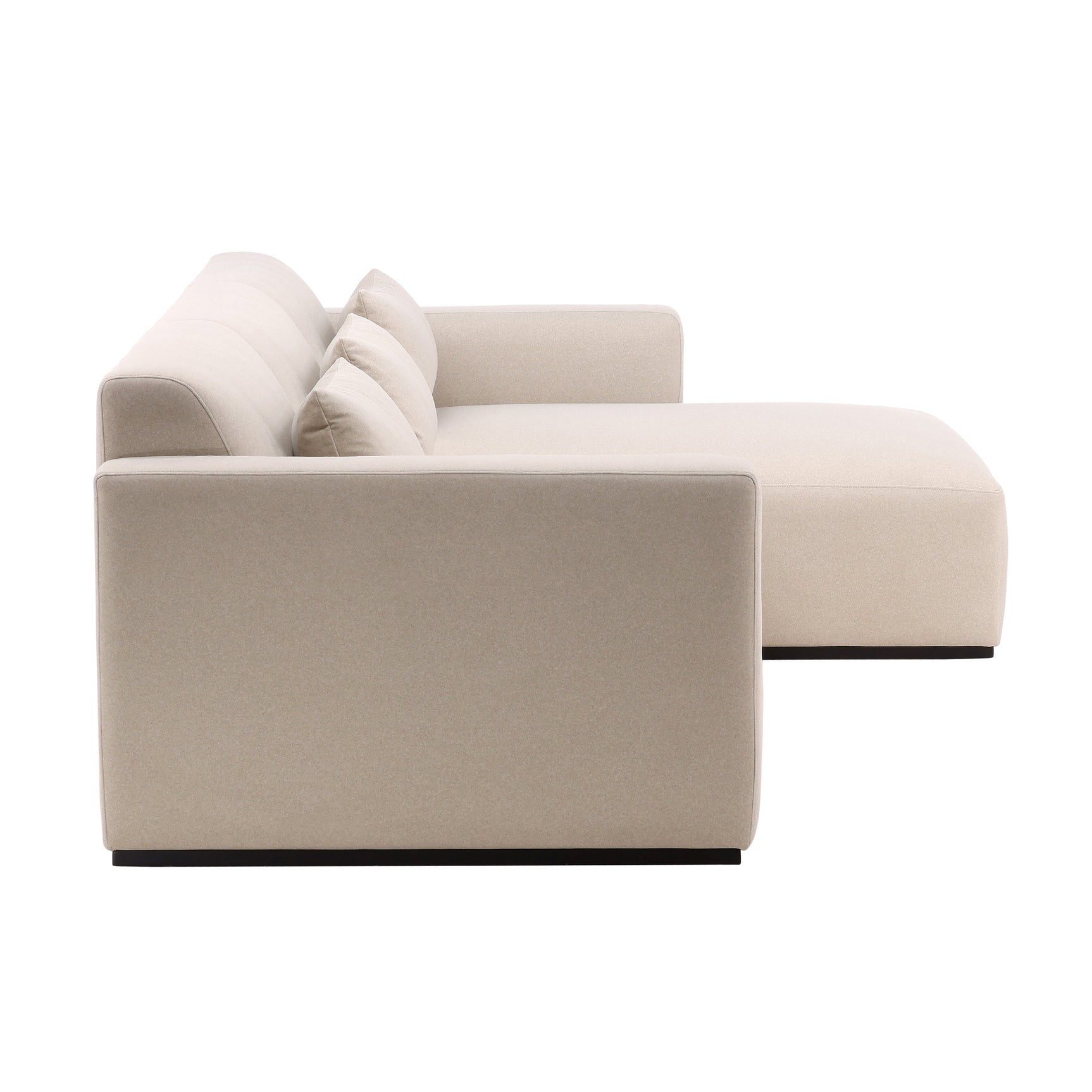 Brooklyn Cream Chaise Sectional - Ornate Home