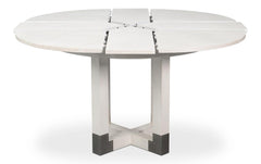 Brooklyn Jupe Working White Dining Table - Ornate Home