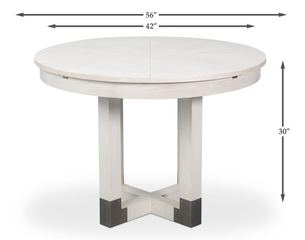 Brooklyn Jupe Working White Dining Table - Ornate Home