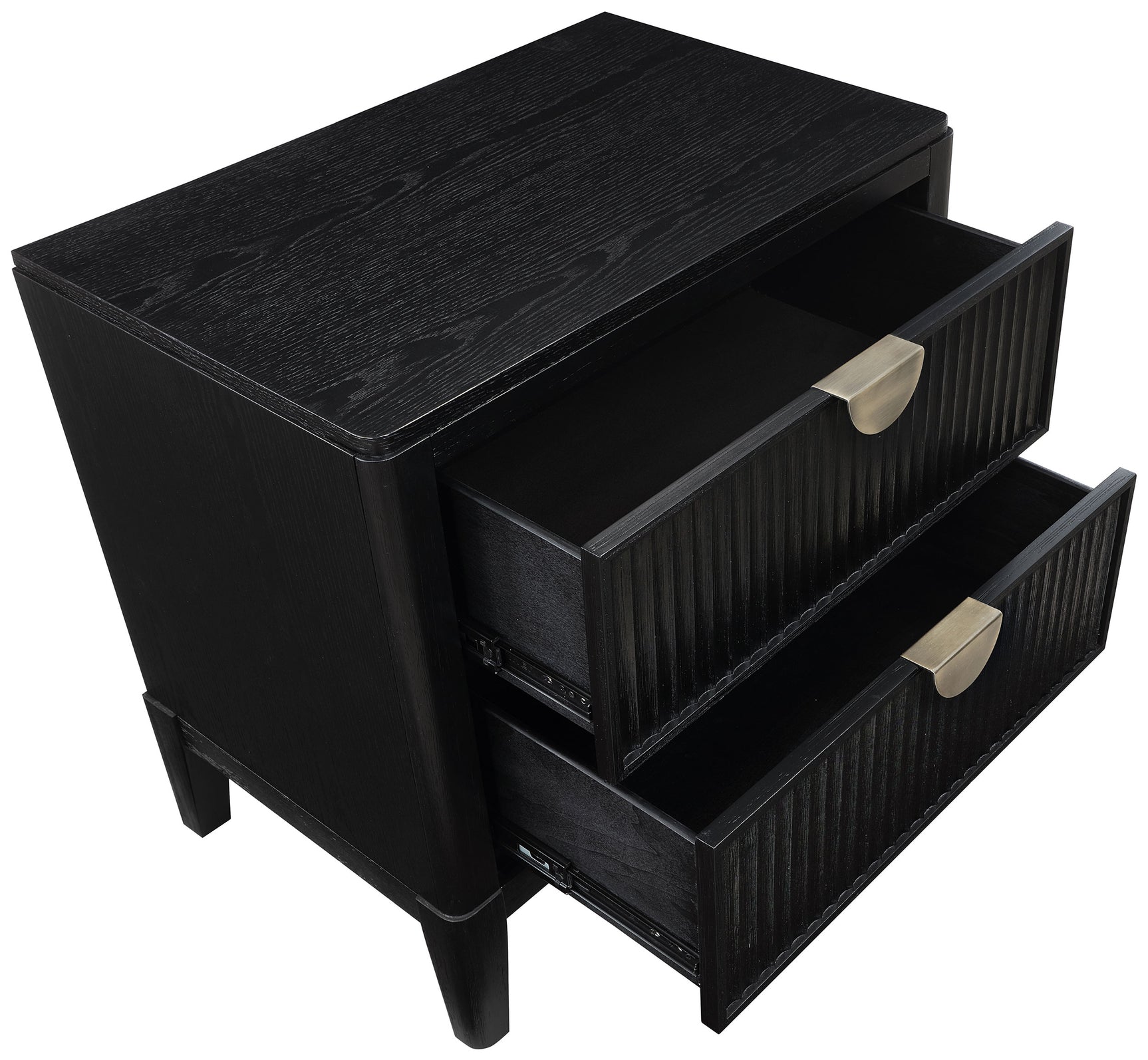 Brookmead Black 4-piece California King Upholstered Bedroom Set - Ornate Home