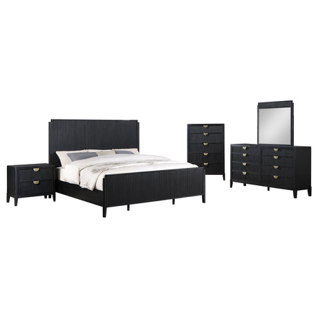 Brookmead Black 5-piece Queen Bedroom Set - Ornate Home