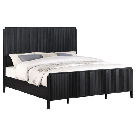Brookmead Black California King Panel Bed - Ornate Home