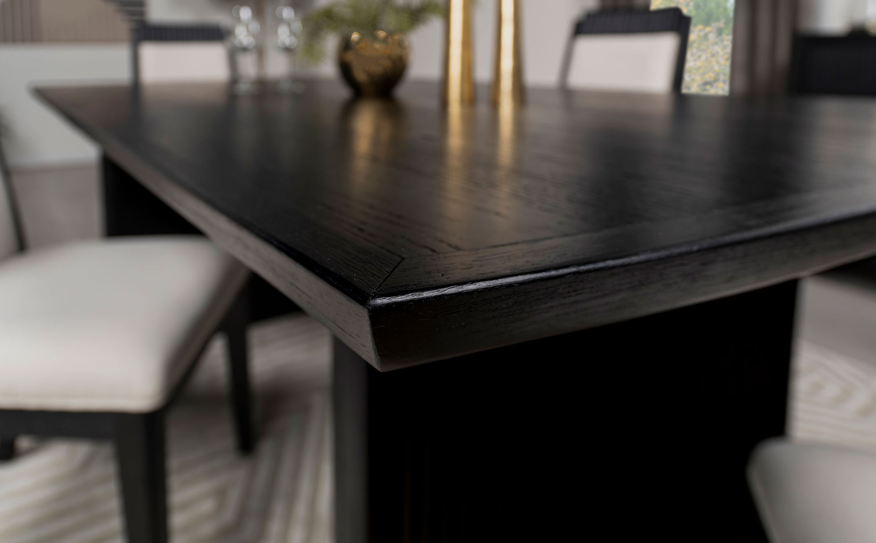 Brookmead Black Dining Room Table - Ornate Home
