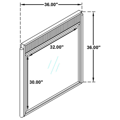 Brookmead Black Dresser Mirror - Ornate Home