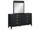 Brookmead Black Dresser and Mirror - Ornate Home